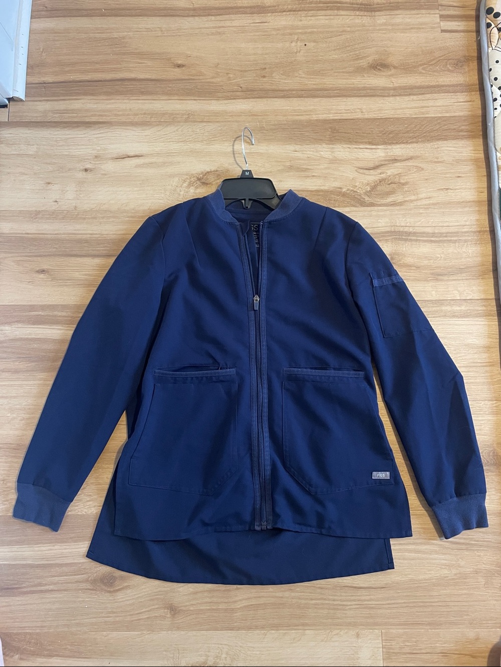 Figs Women's Navy Scrub Jacket